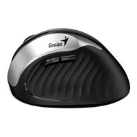 GENIUS Vertikální myš Ergo 8250S Silver Grey/ 1600 dpi/ bezdrátová/ 6tlačítek/ tichá/ černostříbrná
