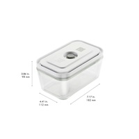 ZWILLING vakuové nádoby, velikosti S, M, L, sklo, bílé, 3 kusy - Fresh & Save