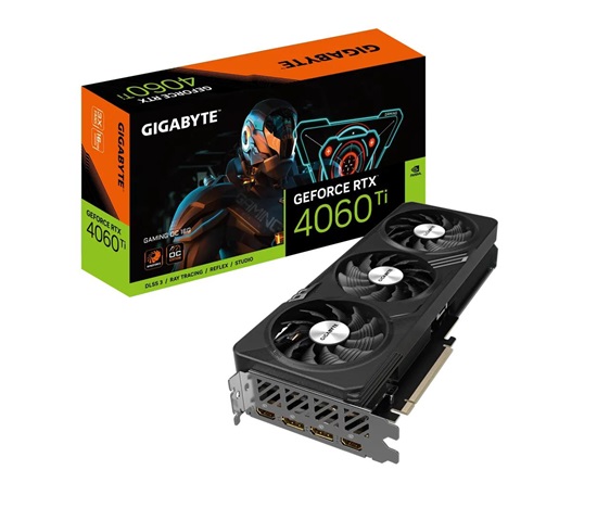 GIGABYTE VGA NVIDIA GeForce RTX 4060 Ti GAMING OC 16G, 16G GDDR6, 2xDP, 2xHDMI