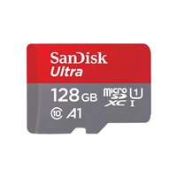 SanDisk MicroSDXC karta 128GB Ultra (140MB/s, A1 Class 10 UHS-I ) + adaptér