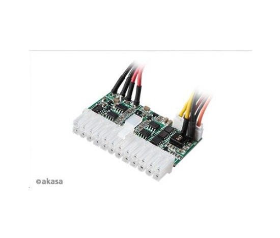 AKASA adaptér AK-PE200-01, 200W DC-to-DC ATX, 4-pin DIN