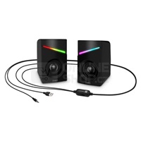 CONNECT IT Reproduktory NEO PC, RGB, USB, 3,5mm, černé