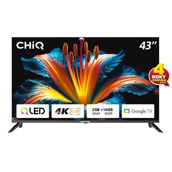 Télévision CHIQ L43N8I Smart TV 43 Android 11 FHD Framless - Bluetooth 5.0  - Récepteur Intégré - DOLBY VISION - Electro Mall