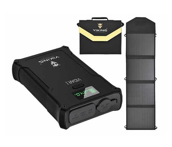 Viking outdoorová powerbanka VIDAR I, 36000 mAh + solární panel L60