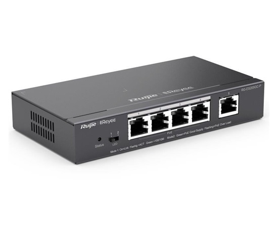 Reyee RG-ES205GC-P Smart mananged PoE switch, 4x PoE