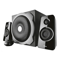 BAZAR - TRUST Reproduktory 2.1 Tytan Subwoofer Speaker Set -  black, černá - Poškozený obal (Komplet)