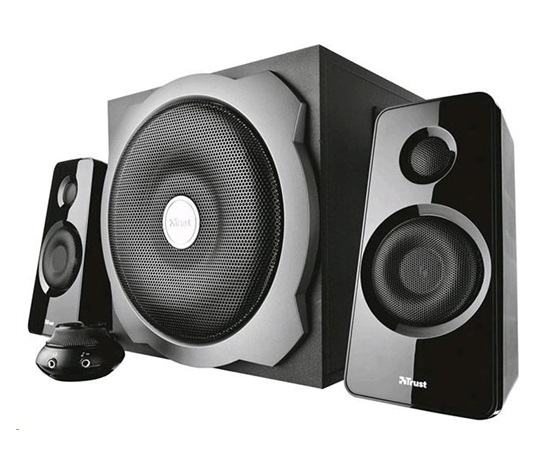 BAZAR - TRUST Reproduktory 2.1 Tytan Subwoofer Speaker Set -  black, černá - Poškozený obal (Komplet)