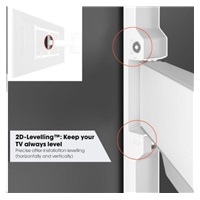 Vogel‘s TVM 5645 TV rameno 3 klouby L bílé