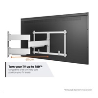 Vogel‘s TVM 5645 TV rameno 3 klouby L bílé