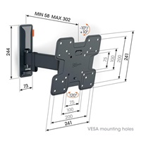 Vogel‘s TVM 3223 TV rameno 2 klouby S