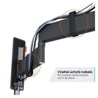 Vogel‘s TVM 3243 TV rameno 3 klouby S - černé