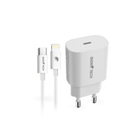 RhinoTech 25W PD nabíjecí adaptér s kabelem USB-C na Lightning 27W 1M bílá