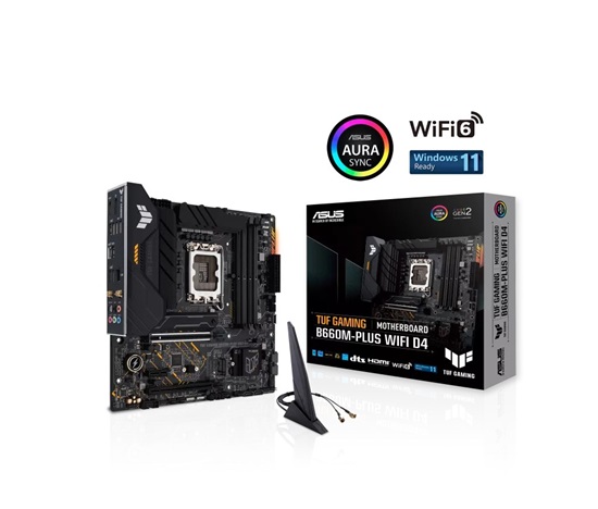 BAZAR - ASUS MB Sc LGA1700 TUF GAMING B660M-PLUS WIFI D4, Intel B660, 4xDDR4, 1xDP, 1xHDMI, (Bez příslušenství)