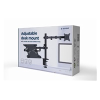 GEMBIRD Držák monitoru na stůl s podstavcem pro notebook MA-DA-03, naklápěcí, až do 32” a 9kg, černý