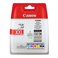 Canon CARTRIDGE CLI-581XXL C/M/Y/BK MultiPack pro PIXMA TS615x, TS625x, TS635x, TS815x, TS825x, TS8350 (600 str.)