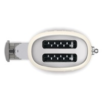 Smeg TSF01CREU toustovač / topinkovač, 2 toasty, 6 úrovní opékání, zásuvka na drobky, styl. 50. let, krémový