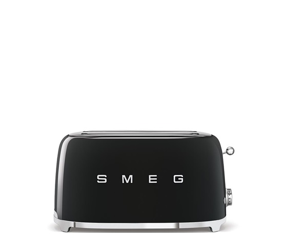 Smeg TSF02BLEU, toustovač / topinkovač, 4 toasty, 6 úrovní opékání, zásuvka na drobky, styl. 50. let, černý