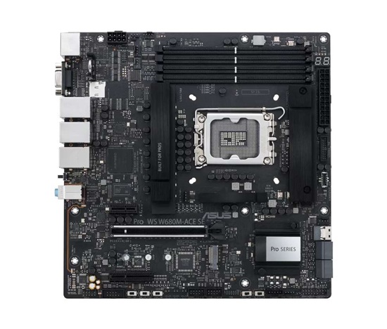 ASUS MB Sc LGA1700 PRO WS W680M-ACE SE, Intel W680, 4xDDR5, 1xDP, 1xHDMI, 1xVGA, 1xmATX