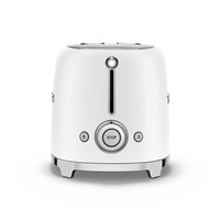 Smeg TSF01WHMEU toustovač / topinkovač, 2 toasty, 6 úrovní opékání, zásuvka na drobky, styl. 50. let, matně bílá