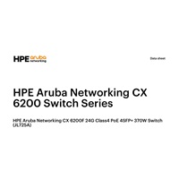 HPE Aruba Networking CX 6200F 24G Class4 PoE 4SFP+ 370W Switch JL725A RENEW