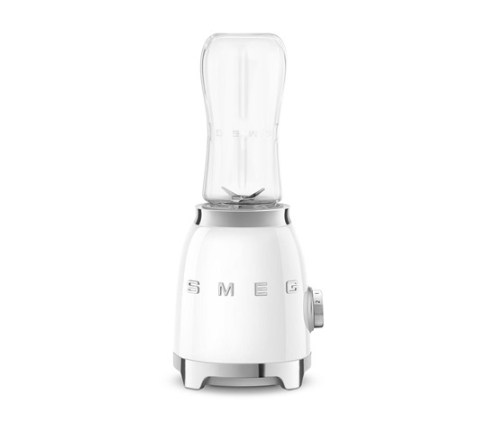 Smeg PBF01WHEU mini mixér, 300 W, 2 programy, 22000 RPM, nerezové dvojité ostří, bílý