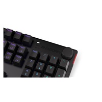 ENDORFY Klávesnice Thock CZ Red, Mechanická, USB, ARGB, černá