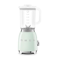 Smeg BLF03PGEU mixér, 800 W, 4 programy, funkce pulse, 18000 RPM, nerezové ostří, Ice crush, 50s Style, pastelově zelený