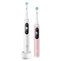 Oral-B iO Series 6 Duo White & Pink Sand set elektrických zubních kartáčků, 5 režimů, AI, časovač