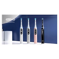 Oral-B iO Series 6 elektrický zubní kartáček, 5 režimů, časovač, tlakový senzor, mobilní aplikace, bílá