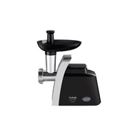 Tefal NE109838 mlýnek na maso, 1 400 W, samoostřicí nůž, 1700 g/min, bezpečnostní spínač, černý / stříbrný
