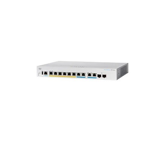 Cisco switch CBS350-8MGP-2X-EU (6xGbE,2x2,5GbE,2xMultigigabit/SFP+ combo,8xPoE+,124W,fanless) - REFRESH