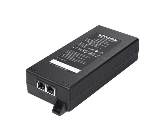 Vivotek vnitřní gigabit injektor PoE napájení (802.3af/at/bt), 90W, ochrana proti přepětí, MTBF 200k hodin