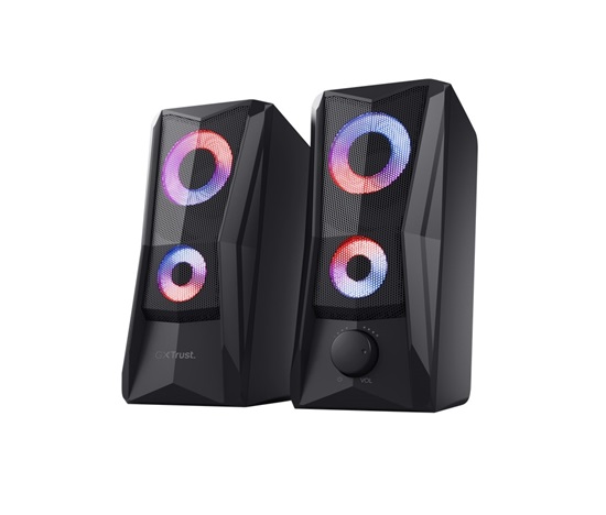 TRUST reproduktory GXT 606 Javv RGB-Illuminated 2.0 Speaker Set, černá