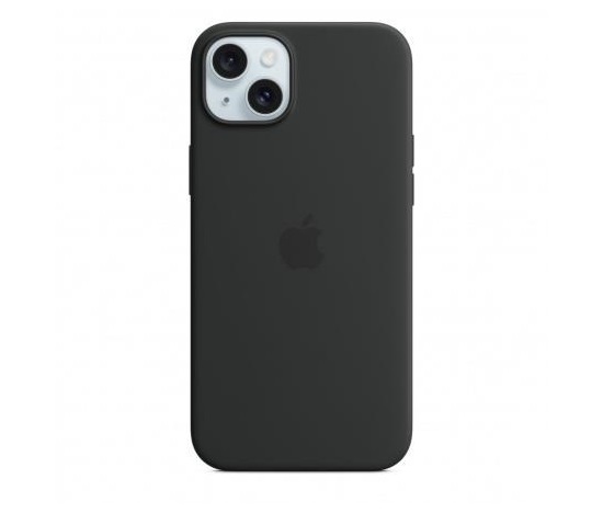 APPLE iPhone 15 Plus Silicone Case with MagSafe - Black