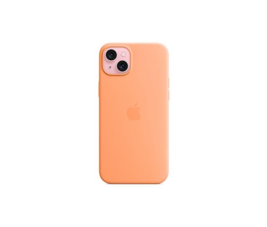 APPLE iPhone 15 Plus Silicone Case with MagSafe - Orange Sorbet