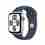 APPLE Watch SE GPS + Cellular 44mm Silver Aluminium Case with Storm Blue Sport Band - M/L