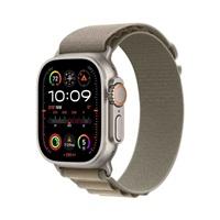 APPLE Watch Ultra 2 GPS + Cellular, 49mm Titanium Case with Olive Alpine Loop - Large