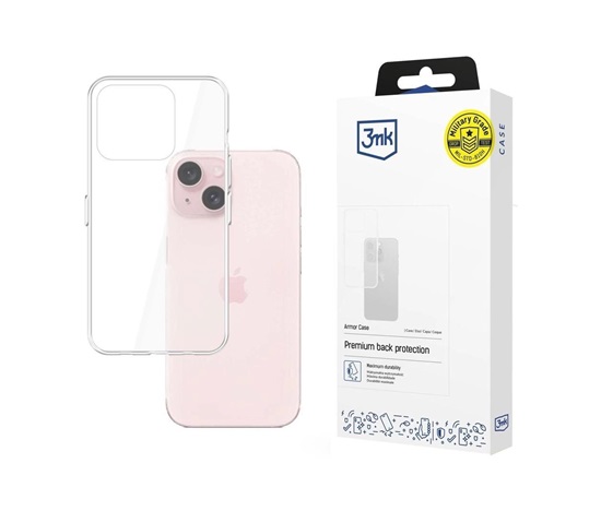 3mk Armor case pro Apple iPhone 15 Plus, čirá