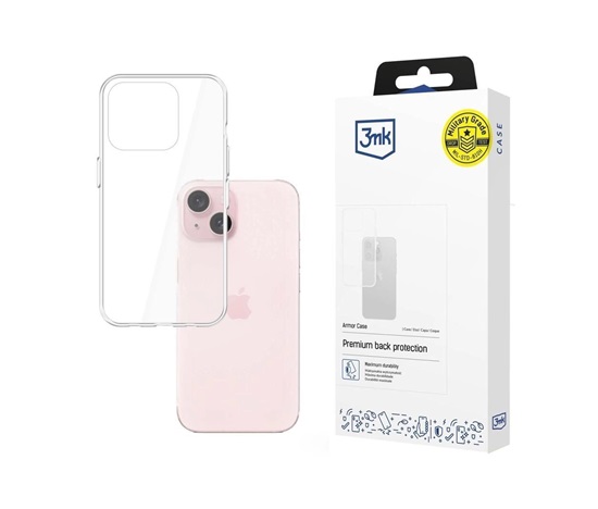 3mk Armor case pro Apple iPhone 15, čirá