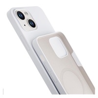 3mk Hardy Silicone MagCase pro Apple iPhone 15 Plus, Silver-White