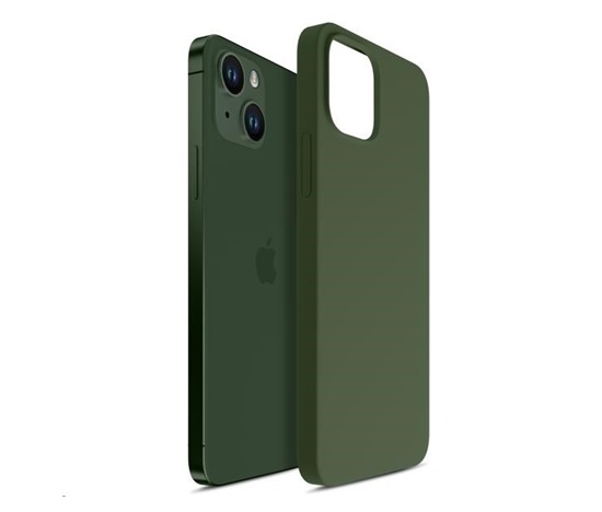 3mk ochranný kryt Hardy Silicone MagCase pro Apple iPhone 15, Alphine Green