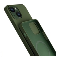 3mk Hardy Silicone MagCase pro Apple iPhone 15, Alphine Green