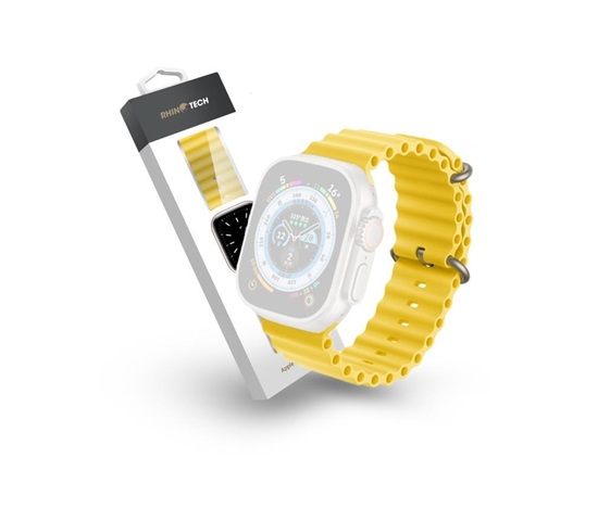 RhinoTech řemínek Ocean pro Apple Watch 42/44/45/49mm žlutá