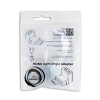 GEMBIRD Kabel CABLEXPERT red. HDMI 90°, M/F, černá