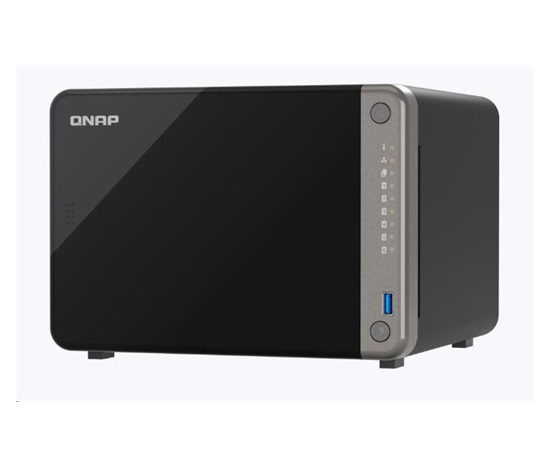 QNAP TS-AI642-8G (2x4C/Cortex-A76/2,2GHz/Cortex-A55/1,8GHz/8GBRAM/6xSATA/2xGbE/1x2,5GbE/2xUSB2.0/2xUSB3.2/1xPCIe/2xHDMI)