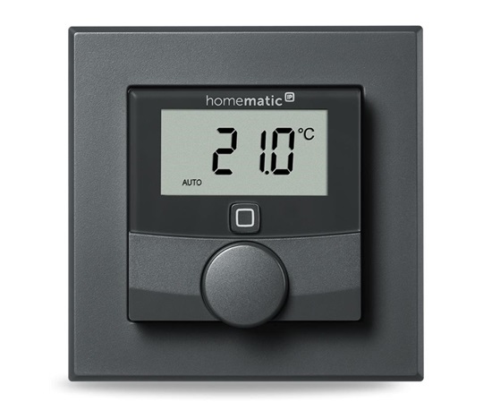 Homematic IP  Nástěnný termostat se senzorem vlhkosti, antracit - HmIP-WTH-A