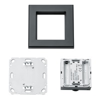 Homematic IP  Nástěnný termostat se senzorem vlhkosti, antracit - HmIP-WTH-A