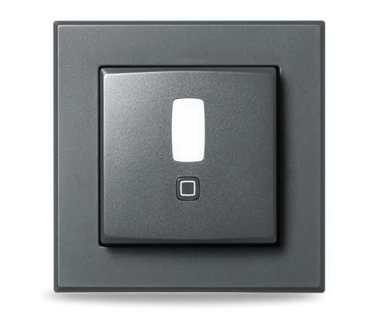 Homematic IP  PIR detektor pohybu -  pro 55 mm rámeček, vnitřní, antracit - HmIP-SMI55-A