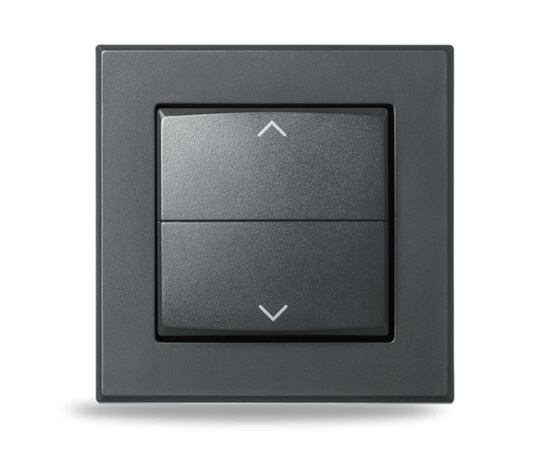 Homematic IP  Kryt kolébkového vypínače - se symboly, antracit - HmIP-BRA-A