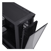 EVOLVEO Ptero Q2, 2x čelní panel - sklo /mřížka, case ATX, černá
